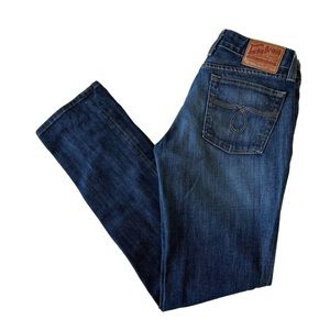 Women’s Lucky Brand Jeans, Low Rise, Lola, Straight Leg, Dark Wash, Size 8